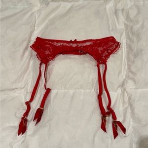 Red Lace Garter Belt